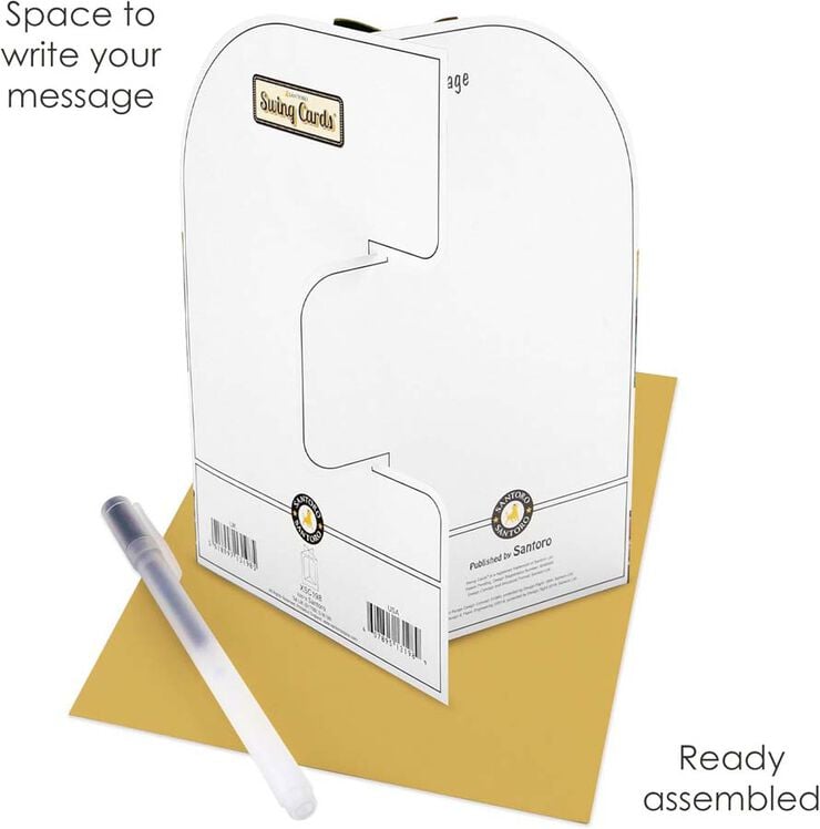 Postal Swing Navidad Flor de Navidad