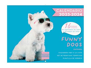 Calendari 16 Mesos Finocam Funny Dogs 23-24 Cast