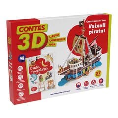 Puzle 3D i cuento Vaixell Pirata 37 piezas
