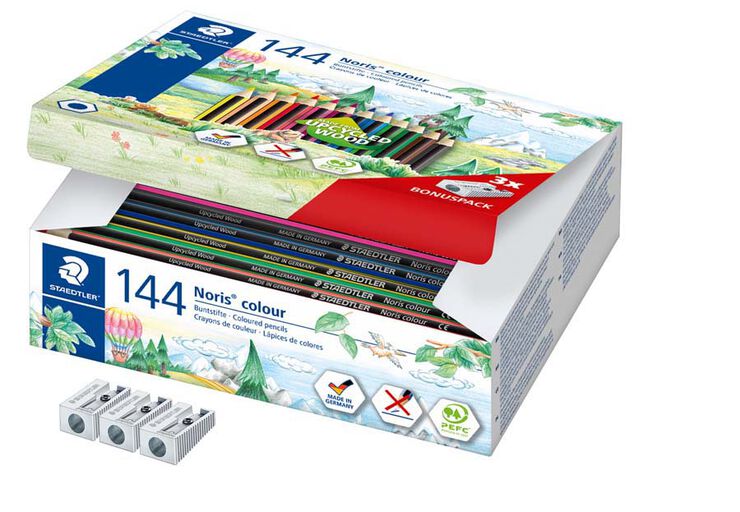Llapis de colors Staedtler Noris Colour 144u Pack escolar