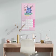 Calendario pared 2026 30x30cm Disney Stitch