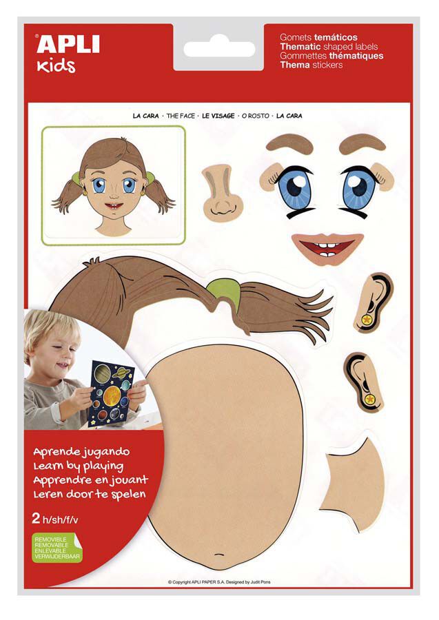 Gomets tem&aacute;ticos Apli La Cara