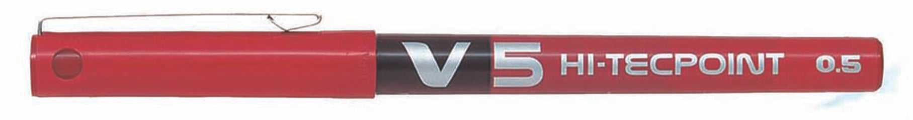 Roller Pilot V5 Hi-Tecpoint rojo