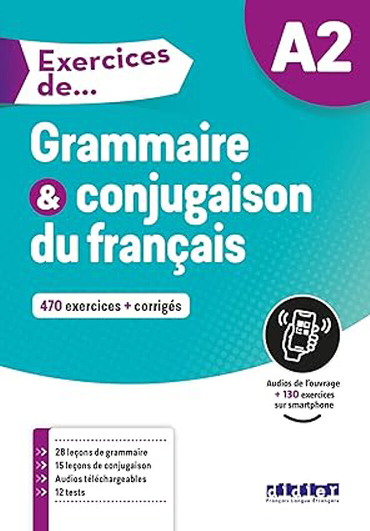 Exercices de grammaire et conjugaison du français. A2
