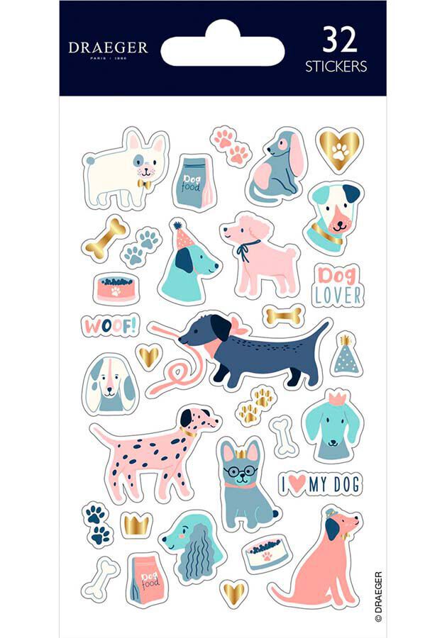 Pegatinas Draeger Perros 32u