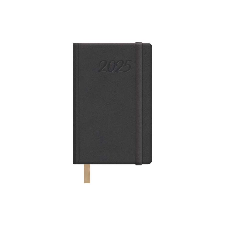 Agenda Samba 8,5x13 sem/vista castellano 2025 negro