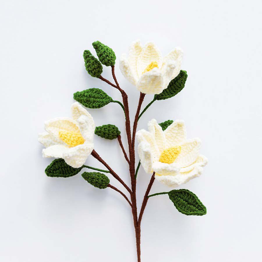 Flor de Ganchillo Magnolia