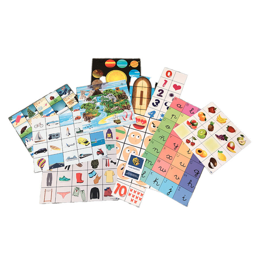 Pack de plan docente  y 9 tapetes para  Bee-Bot&reg; y  Blue-Bot&reg; castellano