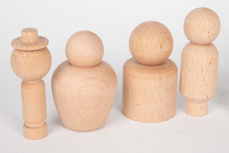 Figures comunitat fusta natural