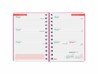 Agenda Finocam Cosmflex 1/8 Sem/Vista Catal&aacute;n 2026-27 Rojo