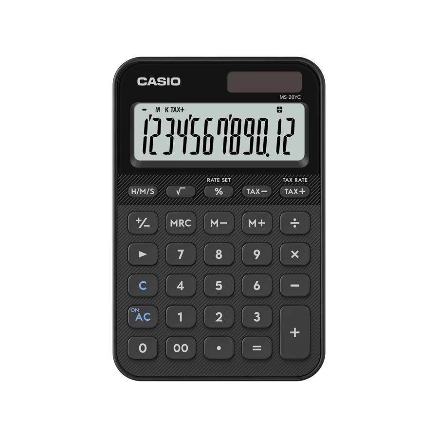 Calculadora Cient&iacute;fica Casio MS-20YC-BK negro