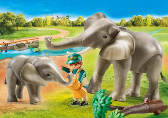 Playmobil Family Fun Recinte Exterior d'Elefants (70324)