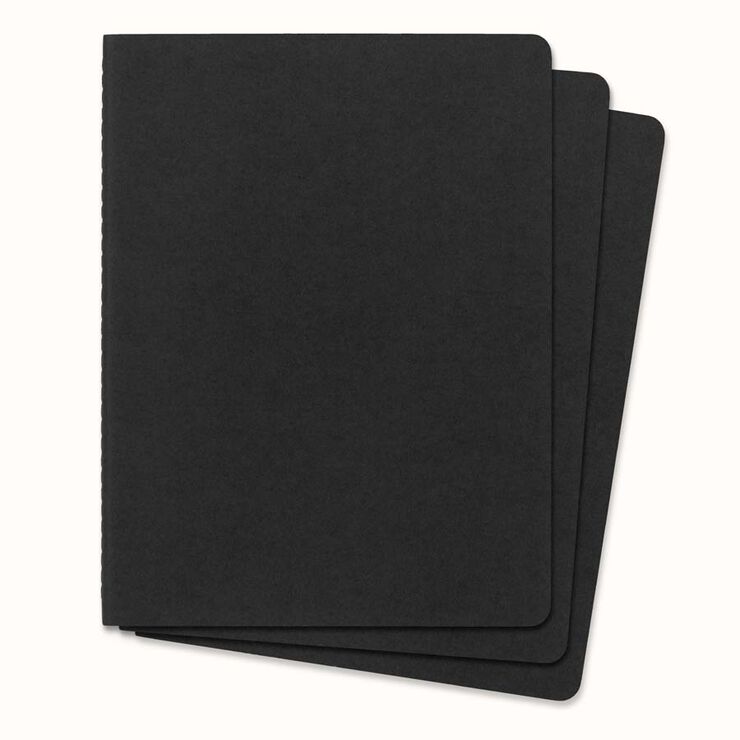 Pack 3 Libretas Moleskine XL Negro Liso