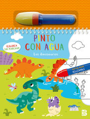 Pinto con agua - Los dinosaurios Pinto con agua - Los dinosaurios