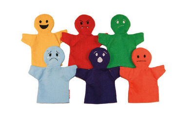 Títeres de mano emociones