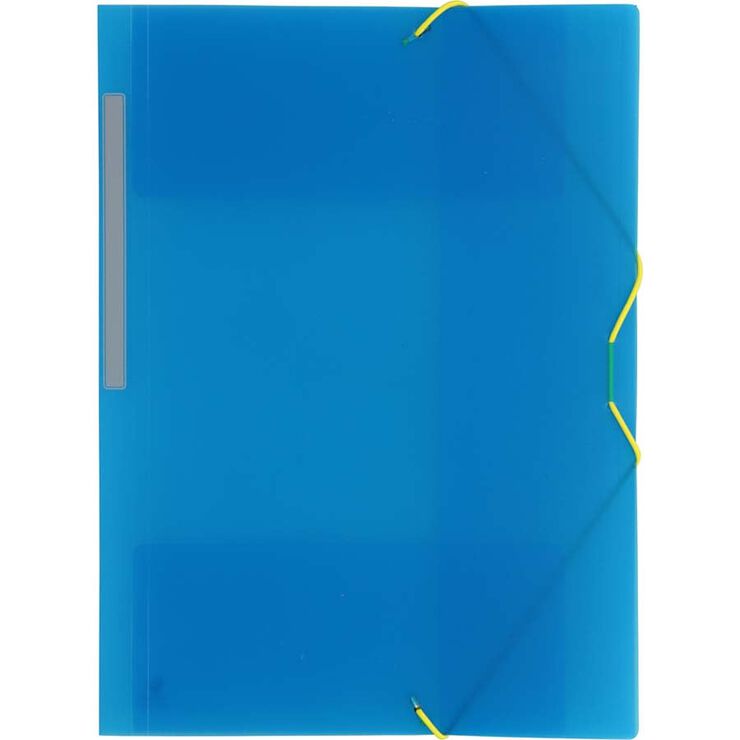 Carpeta gomes i solapes Foli Grafoplas pp blau
