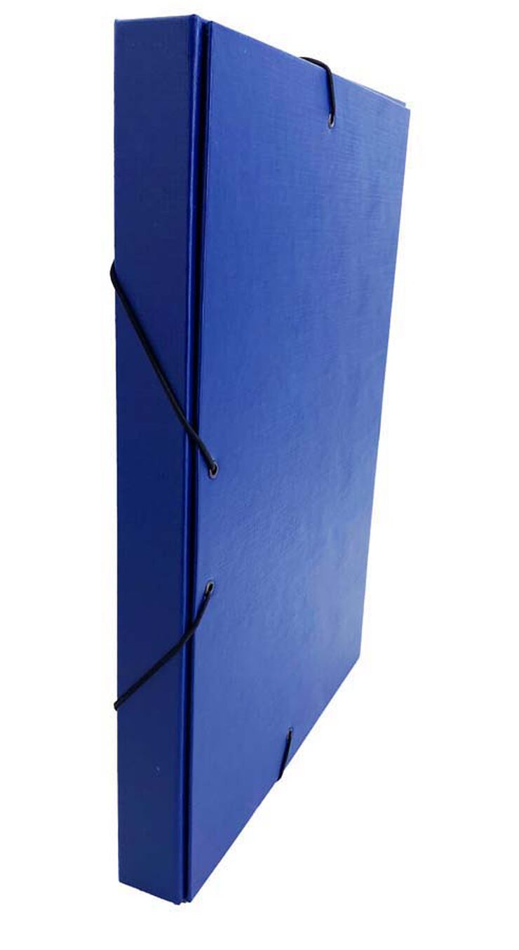 Carpeta projectes Abacus folrada 30mm blau