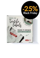 Cinta textil termoadhesiva Colop E-Mark Go 15mm x 8m