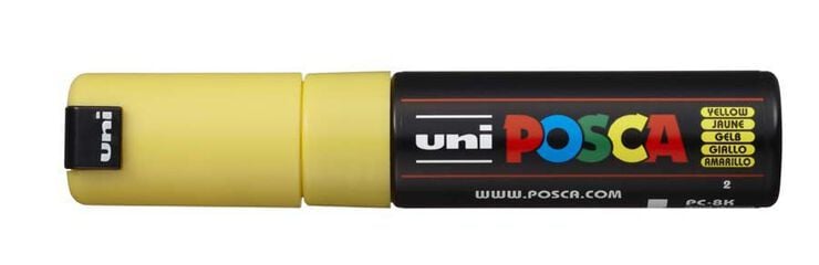 Rotulador Posca PC-8K 8mm amarillo