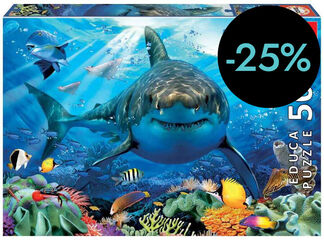 Puzle 500 peces Gran tiburón blanco