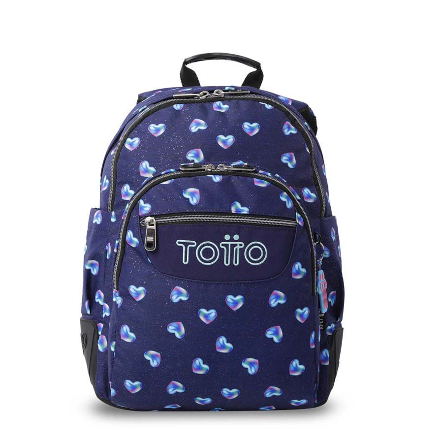 Mochila Totto Glitter Corazones