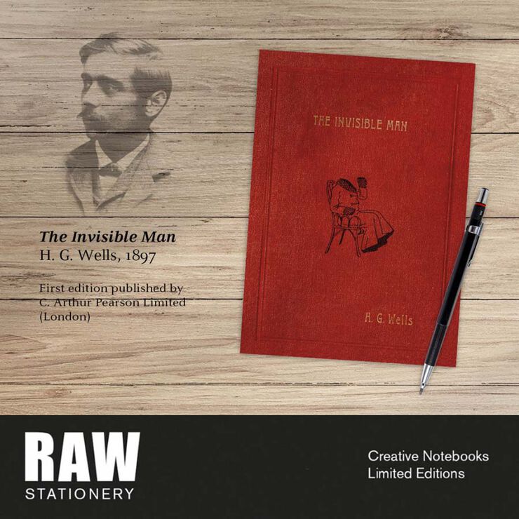 Libreta A5 Raw Stationery Primera Edición The Invisible Man