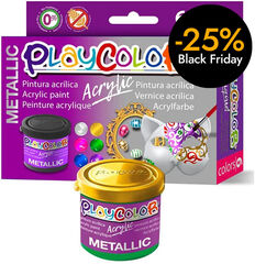 Pintura Acrylic Metallic 40ml 6 colors