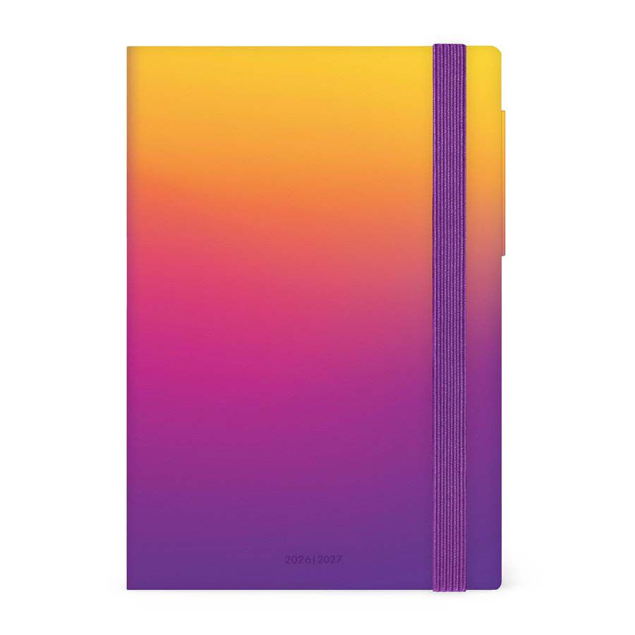 Agenda Legami 16 Mesos Medium Setm./Vista Multiling&uuml;e 2026-2027 Sunset Vibes