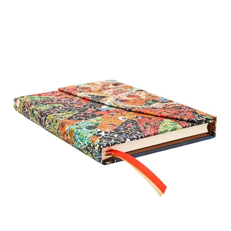 Agenda escolar Paperblanks Midi apaïsada setm/vista 2025-26 Sol de Gaudí