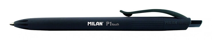 Bolígrafo Milan P1 Touch negro 25u