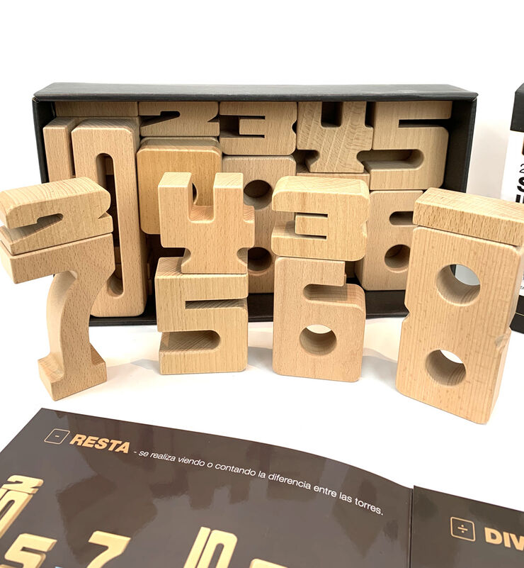 Sumblox N&uacute;meros De Madera 27Pcs.