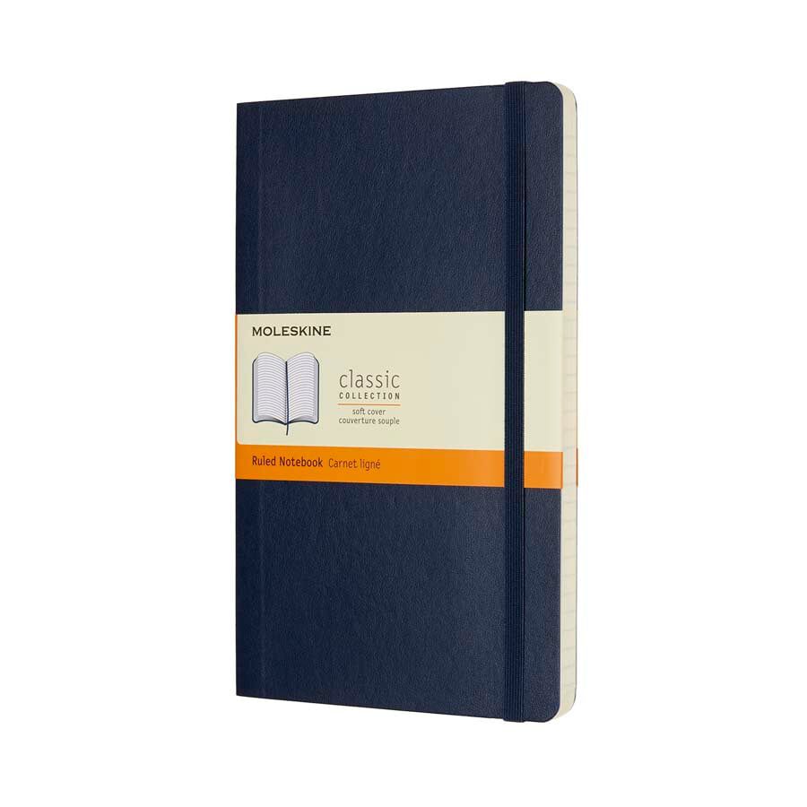 Llibreta Moleskine Soft L ratlla blau