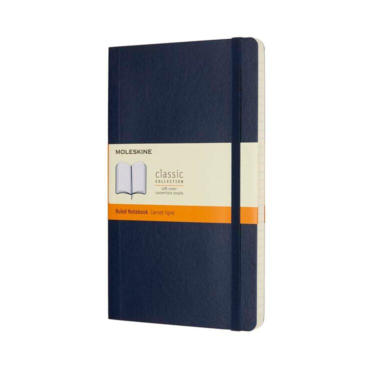 Llibreta Moleskine Soft L ratlla blau