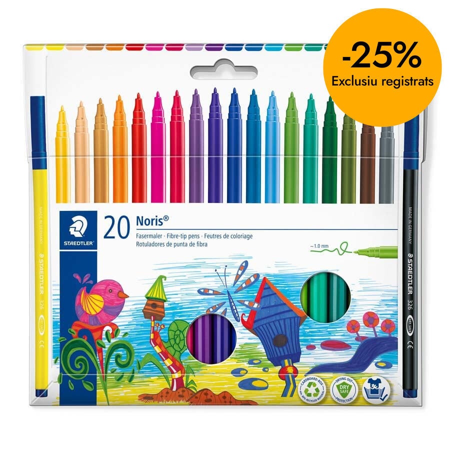 Retoladors Staedtler Noris 326 20 colors