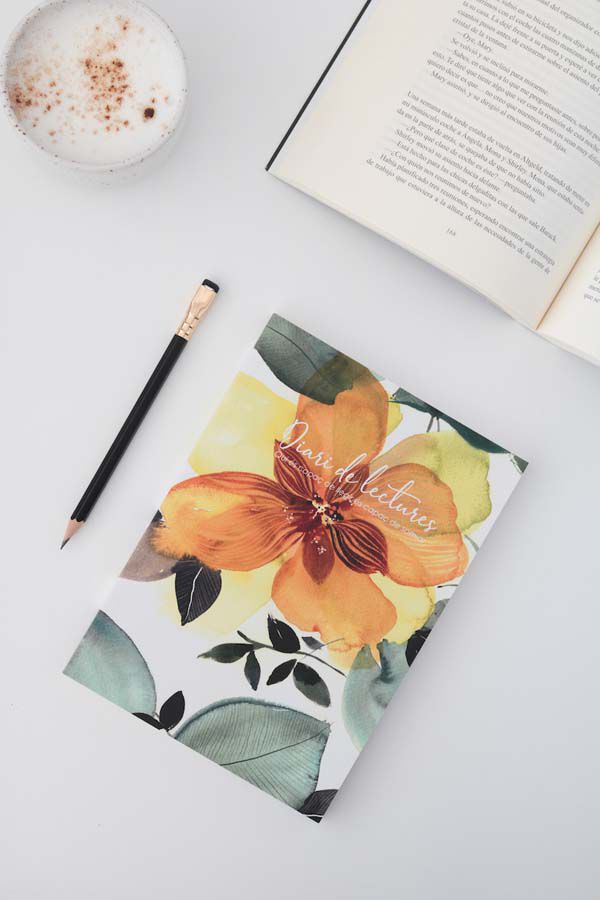 Diario de Lecturas adulto Flores