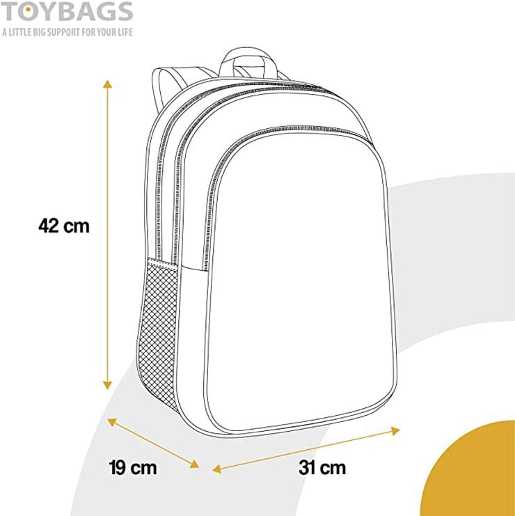 Mochila Naruto Personajes Doble Compartimento