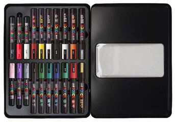 Malet&iacute;n Posca 20 rotuladores set Dirty Harry