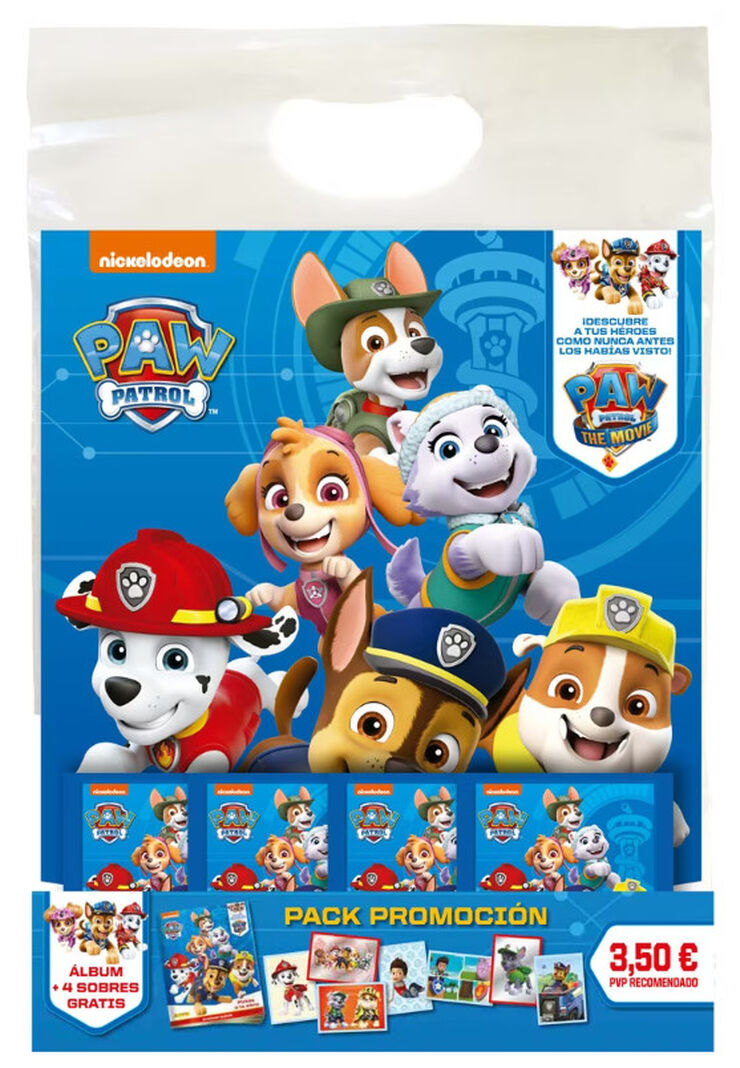 Starter Pack (álbum + 4 sobres) Paw Patrol