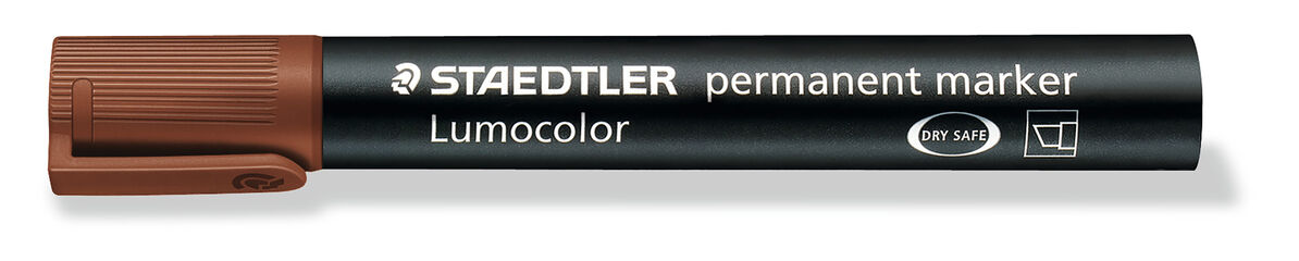 Rotuladores permanente Lumocolor 350 Marrón 10U