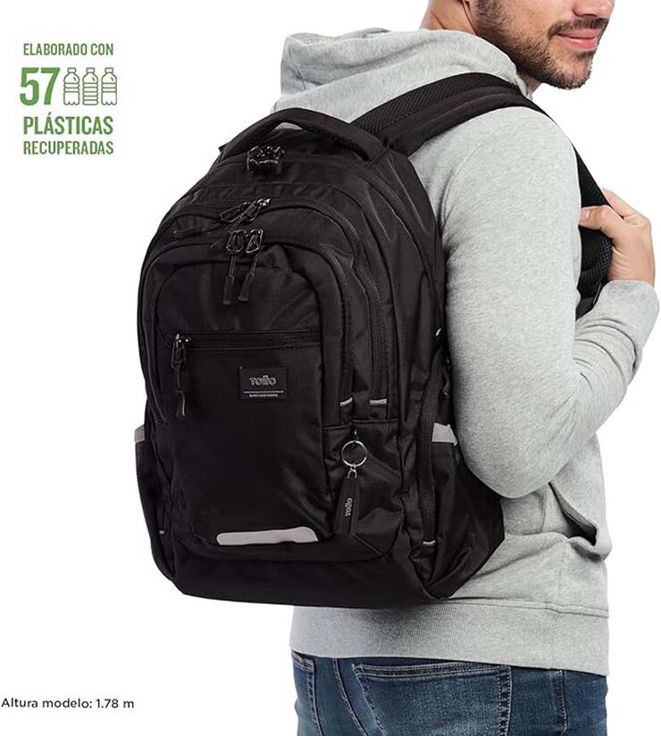 Mochila Totto PC Eufrates negro