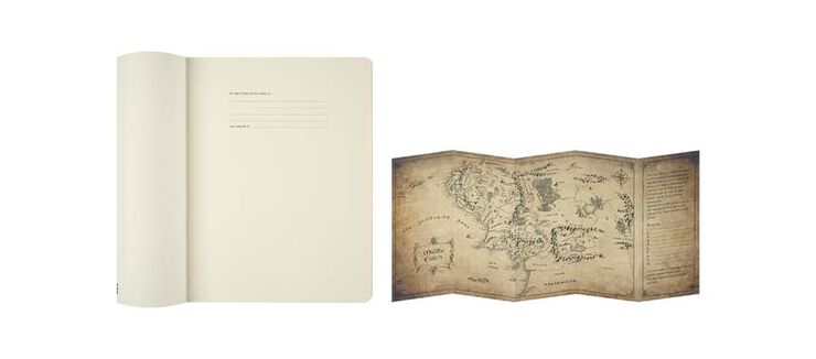 Libreta Moleskine tapa blanda rayada XL El Se&ntilde;or de los Anillos