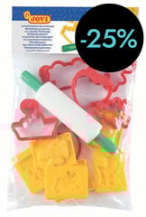 Moldes para plastilina Jovi 12u + 1 rodillo