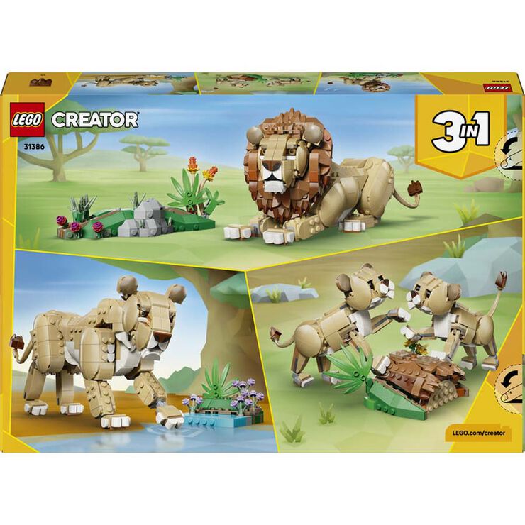 LEGO&reg; Creator Animales Salvajes: Le&oacute;n Majestuoso 31386