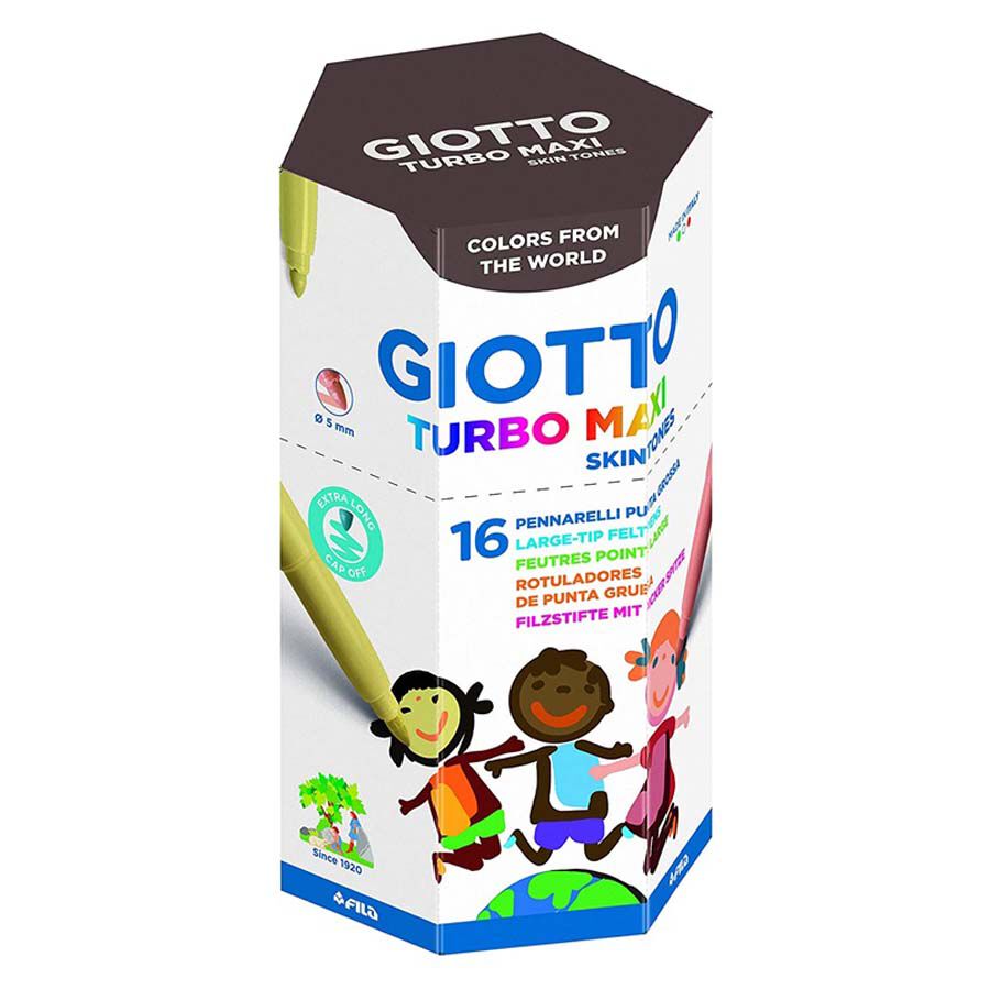 Retoladors Giotto Turbo Maxi Skin Tones 16 colors