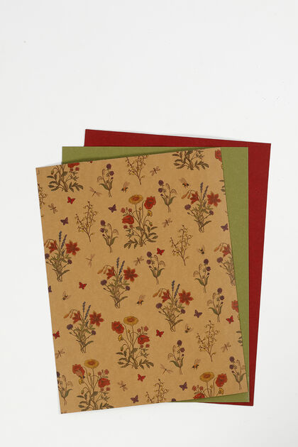 Cuir Paper imitaci Creative Flors 3 fulls