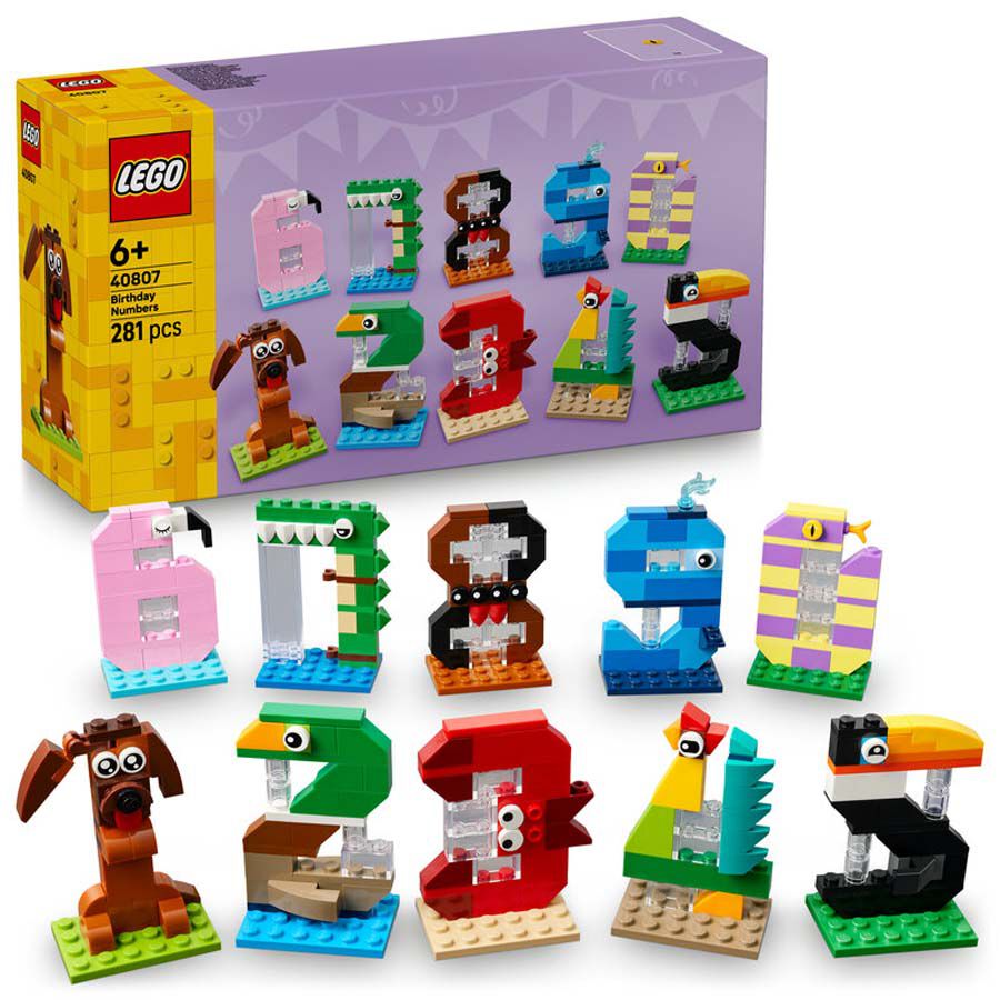 LEGO&reg; Iconic N&uacute;meros de Cumplea&ntilde;os 40807