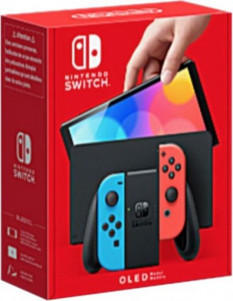 Consola Nintendo Switch Oled Vermella/Blau