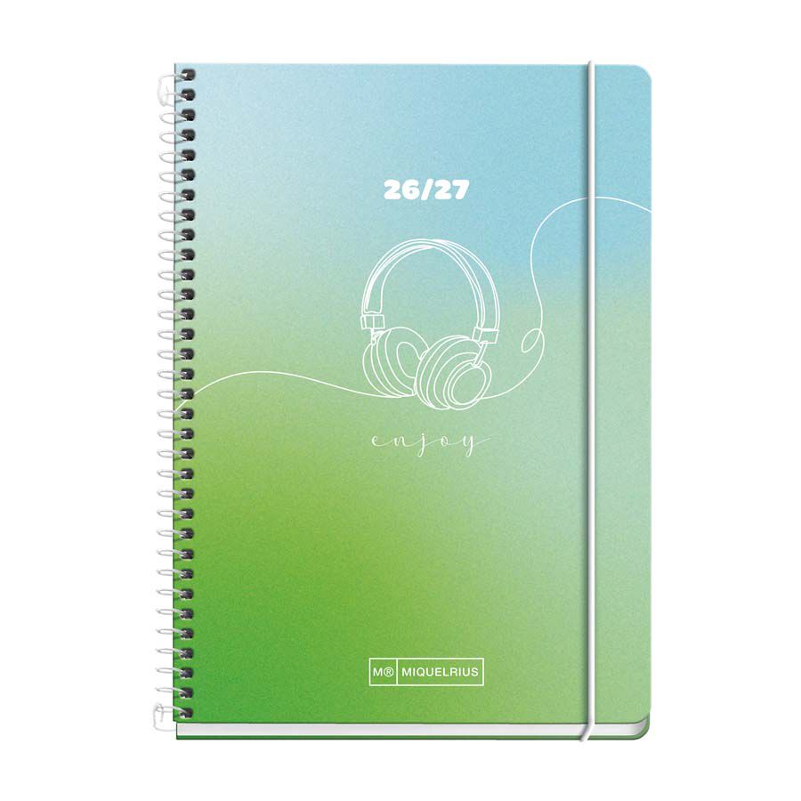 Agenda Escolar Miquel Rius Espiral Activa sem/vista catal&aacute;n 2026-2027 Enjoy