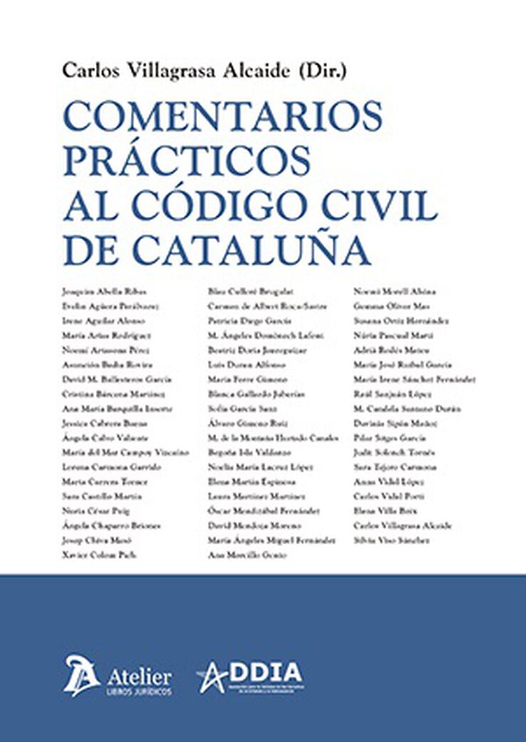 Comentarios prácticos al código civil de Cataluña 2023