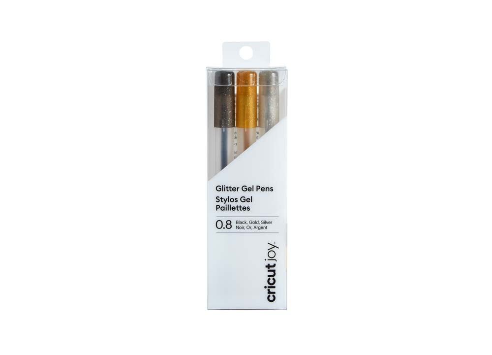 Joy Rotuladores 0,8mm 3 colores negro glitter/oro/plata